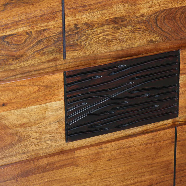 Leonaldo Chest Of Drawer (Walnut & Black)